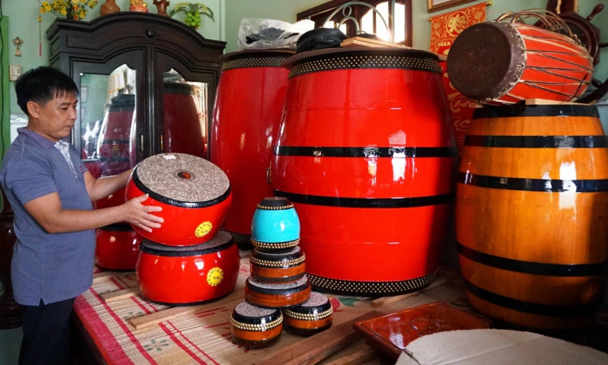 Trống Bình An có mặt khắp cả nước và xuất khẩu đến hơn 10 quốc gia và vùng lãnh thổ trên thế giới (Ảnh: B.B)