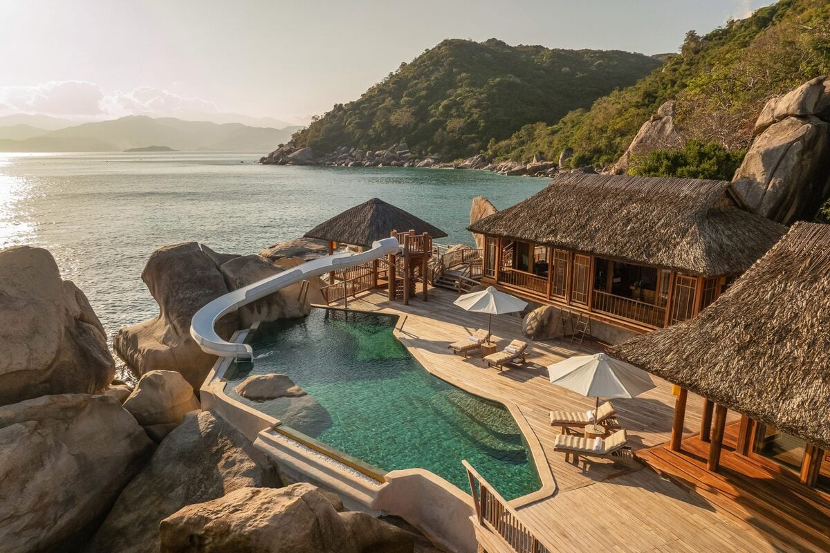 Six Senses Ninh Van Bay nhìn từ trên cao (Ảnh: Six Senses Ninh Van Bay)