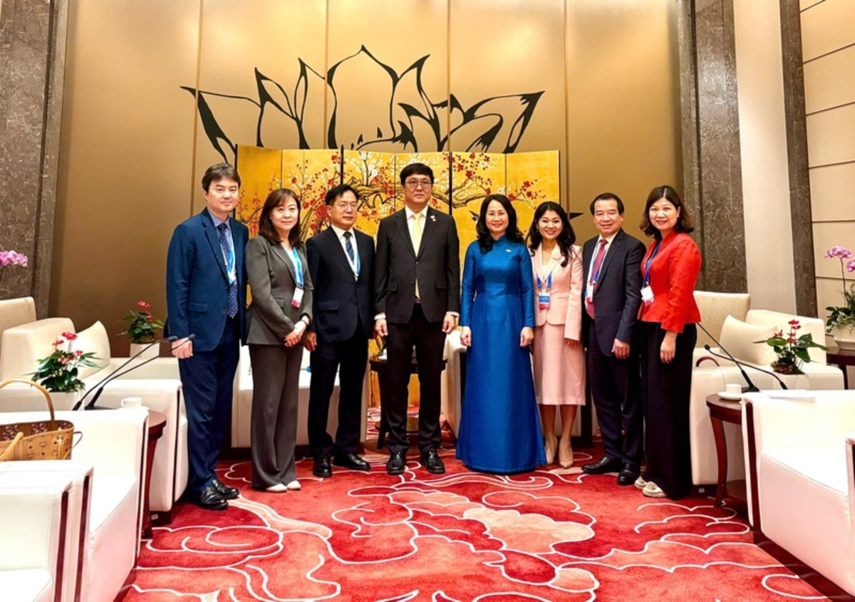 Bộ trưởng Chae Hwi Young khẳng định Hàn Quốc sẽ tích cực ủng hộ và tham dự Đối thoại cấp cao về Công nghiệp văn hóa và Sáng tạo (Ảnh: Cục Du lịch Quốc gia Việt Nam)