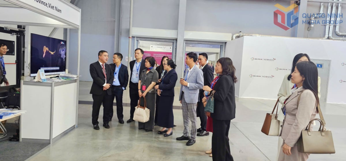 Đoàn đại biểu tỉnh Quảng Ninh tham dự Triển lãm Công nghệ quốc tế Innoprom 2026 tại Liên bang Nga. (Ảnh: Báo Quảng Ninh)