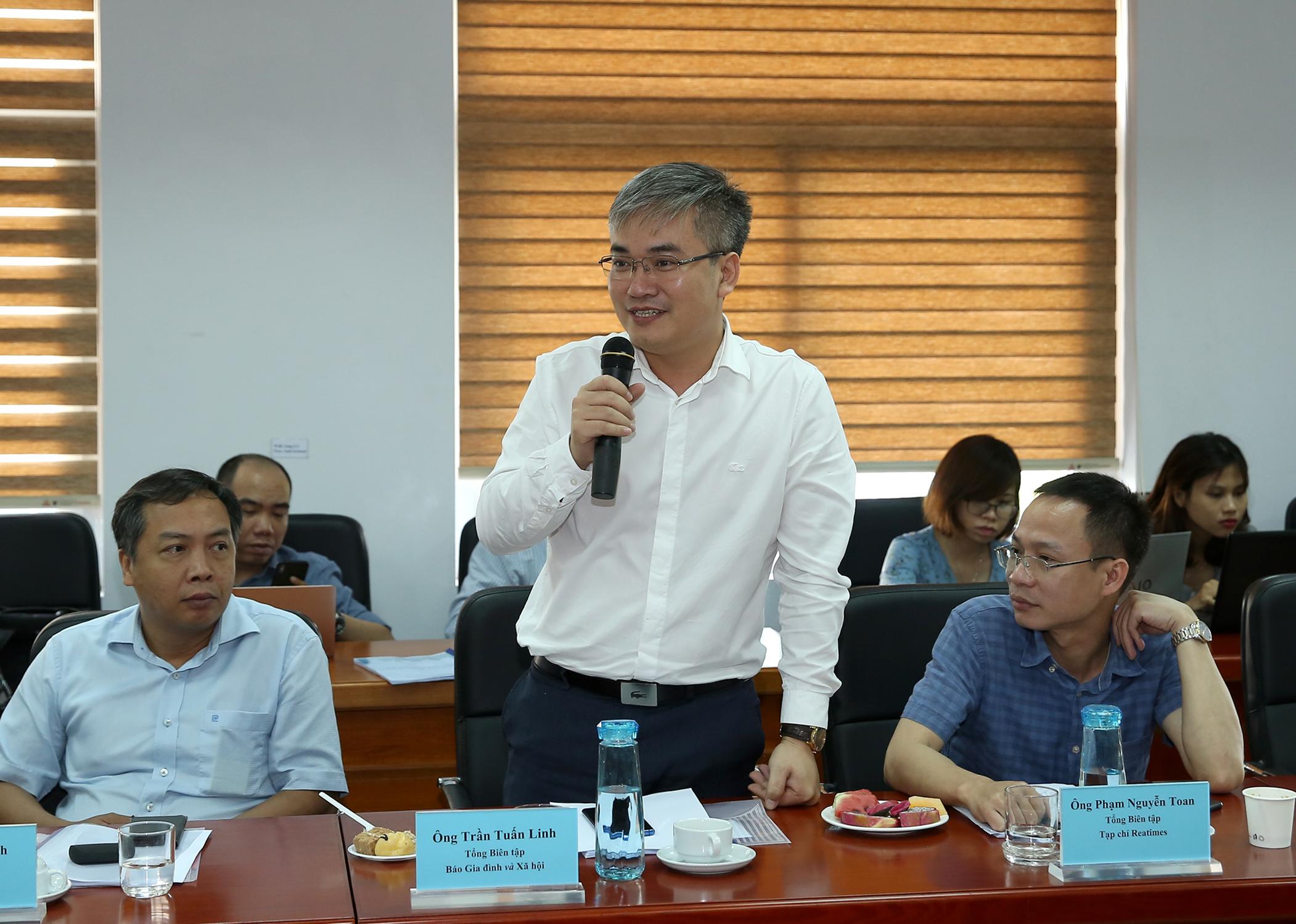 Ông Trần Tuấn Linh, Tổng biên tập Báo Gia đình và Xã hội