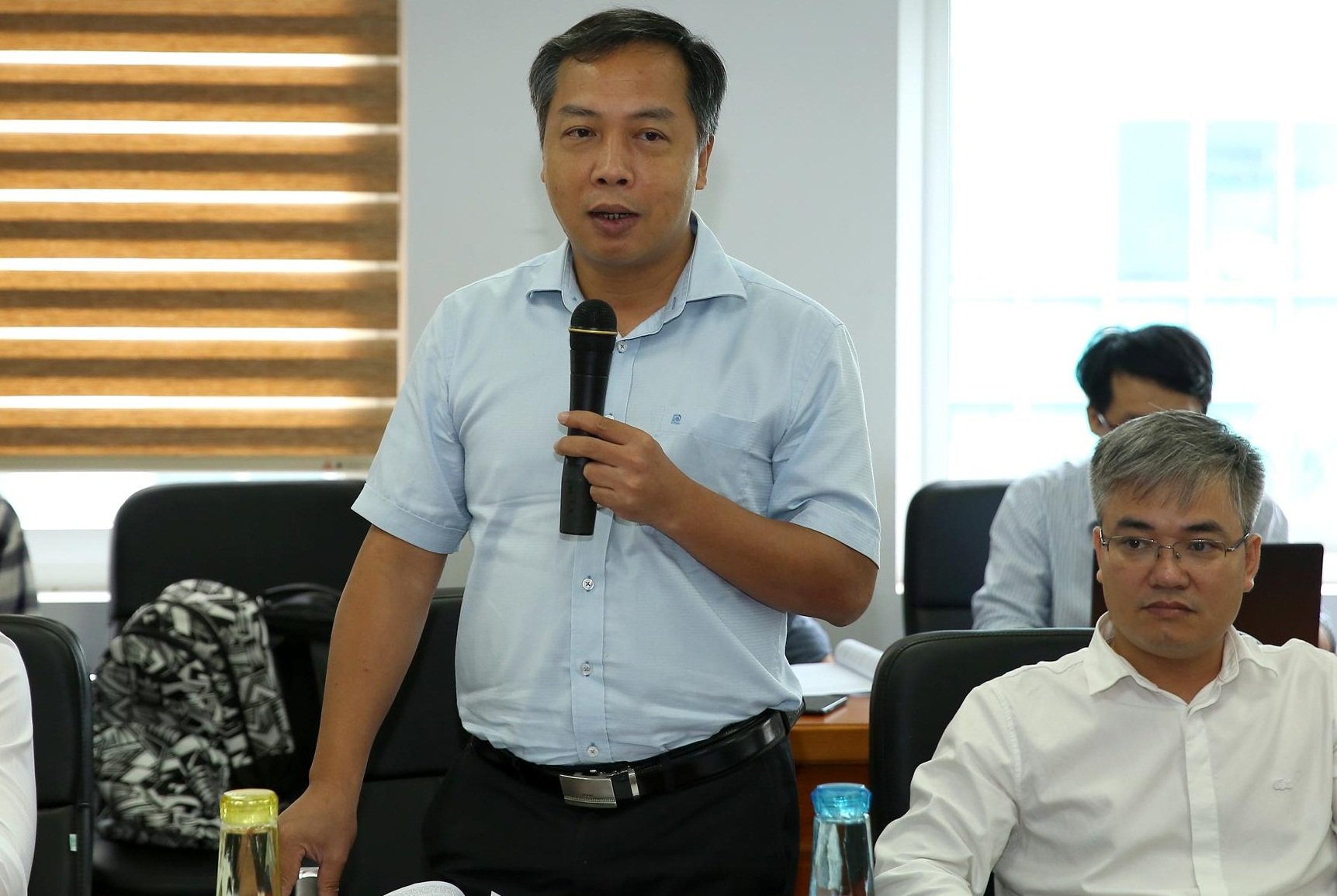 Tổng Biên tập Báo Đầu tư ông Lê Trọng Minh phát biểu tại Diễn đàn. Ảnh: Sơn Hải
