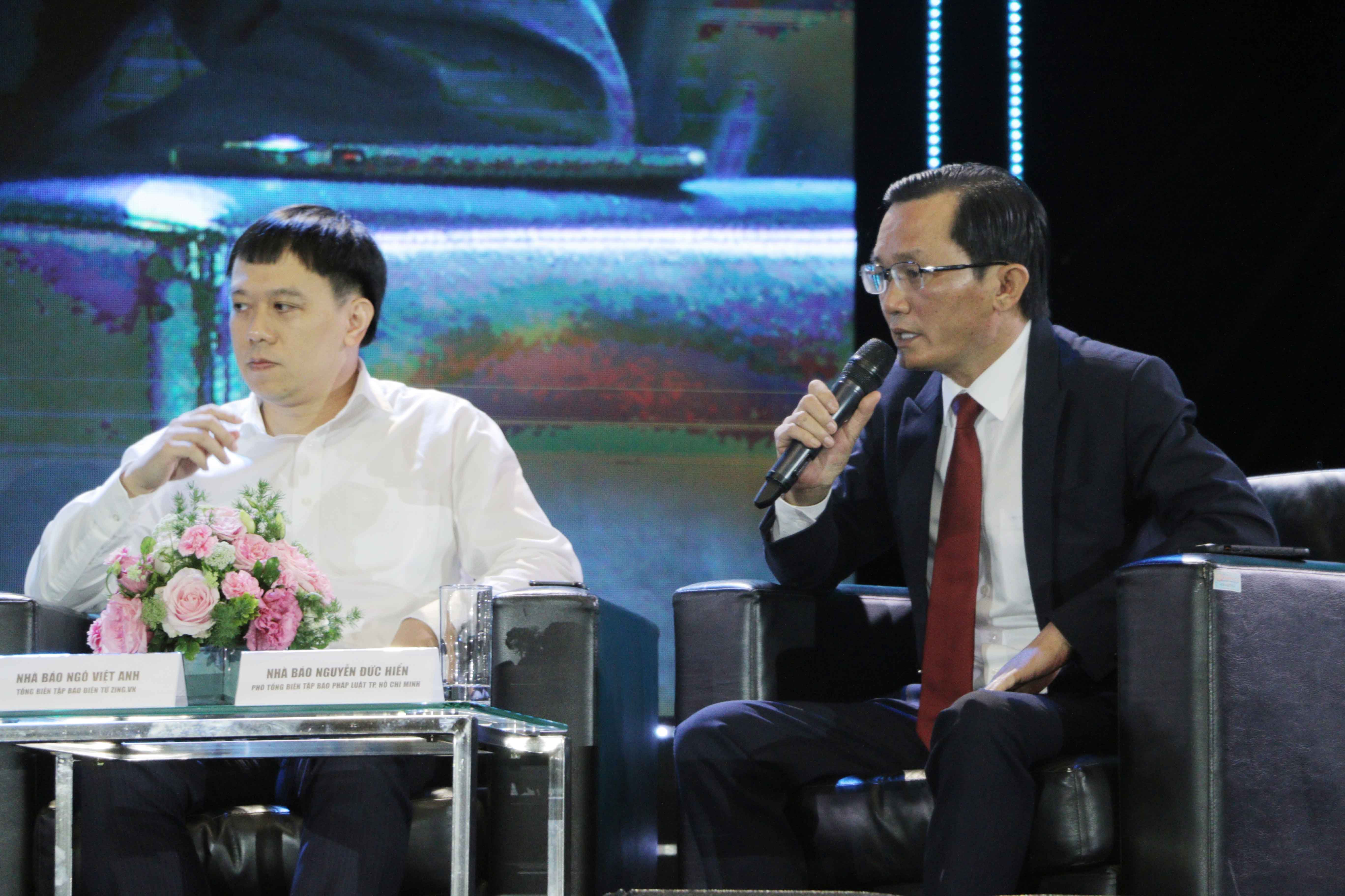 Ông Nguyễn Đức Hiển - Phó TBT Báo Pháp luật TP HCM lựa chọn hướng đi là thế mạnh của tờ báo