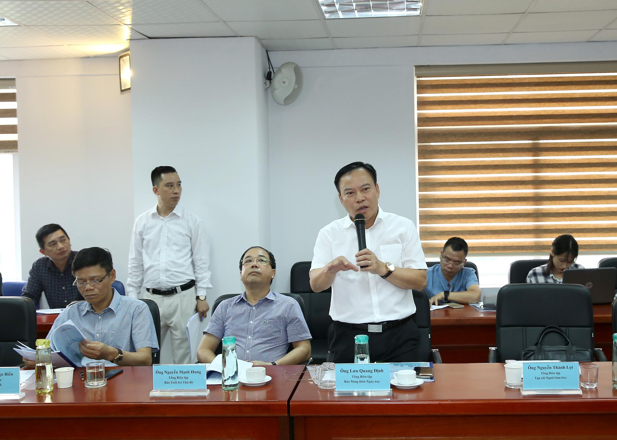 Nhà báo Lưu Quang Định, Tổng Biên tập báo Nông thôn ngày nay/Điện tử Dân Việt. Ảnh: Sơn Hải