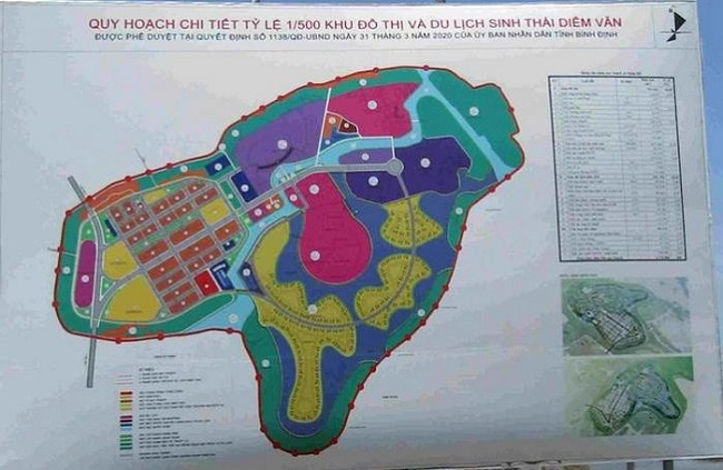 Bình Định chuyển mục đích sử dụng rừng để làm khu đô thị và du lịch sinh thái Diêm Vân.