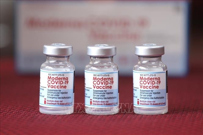 Vaccine Moderna. (Ảnh: Minh Quyết/TTXVN)