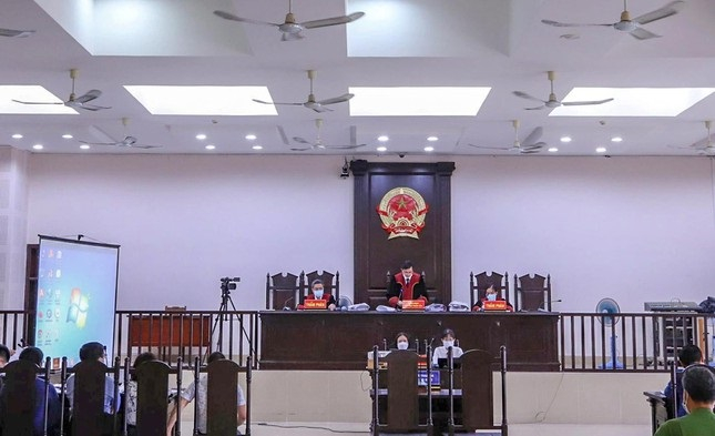 Quang cảnh phiên toà. Ảnh: N.V