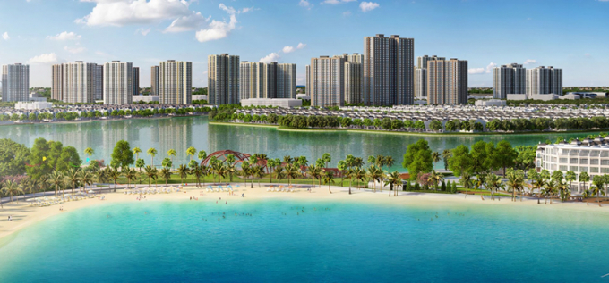 Phối cảnh dự án Masteri Waterfront tại Gia Lâm, Hà Nội.