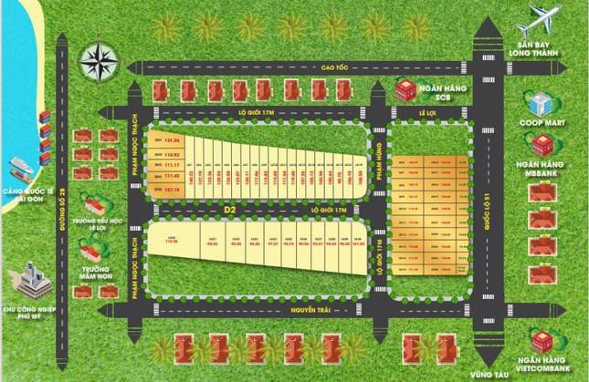 Sơ đồ phân lô của cái gọi là Ario City Phú Mỹ, dự án đang chờ cấp sổ đỏ nên chỉ mới có trích lục.