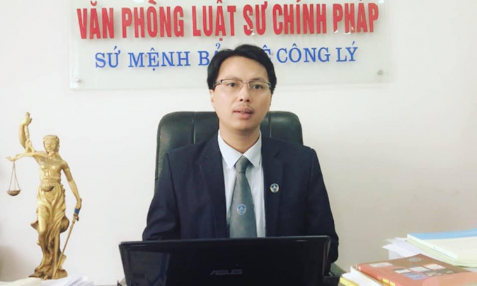 Luật sư Đặng Văn Cường – Trưởng văn phòng luật sư Chính Pháp.