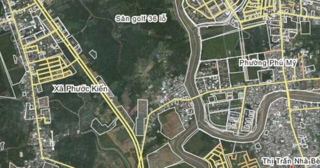 Dự án 32ha đất ở Phước Kiển khiến 10 bị can đã bị khởi tố.