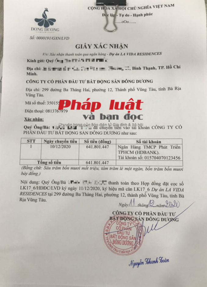 Nhân viên phân phối dự án cho rằng, việc mua đi bán lại bằng giấy ủy quyền tại dự án sẽ có nhiều rủi ro.
