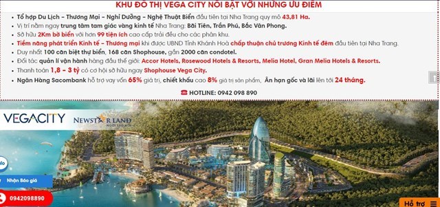 Nhiều thông tin cho thấy gần 2.000 căn hộ khách sạn tại Vega City Nha Trang là condotel.