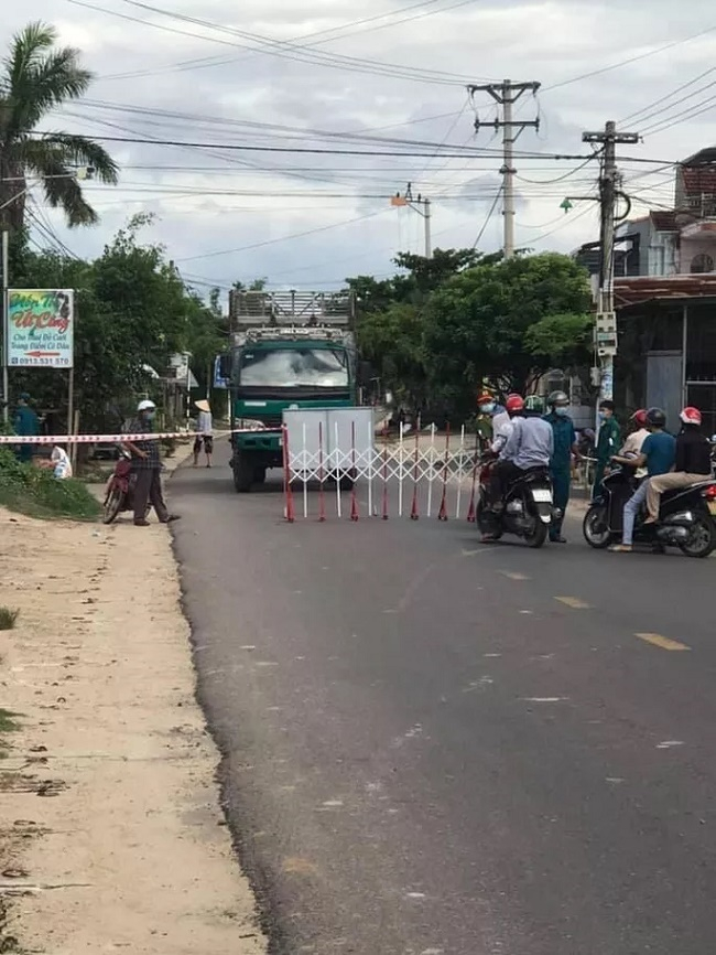 Phong tỏa một khu vực ở huyện Phù Cát sau khi phát hiện nơi này có ca F0