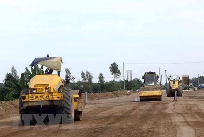 Giải phóng mặt bằng dự án cao tốc Bắc - Nam. Nguồn TTXVN