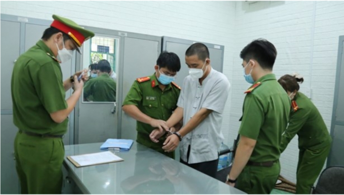 Ông Đặng Văn Chuyền bị công an bắt tạm giam. (Ảnh: Cơ quan công an cung cấp)