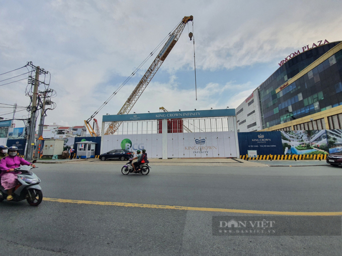 Dự án King Crown Infinity có nguồn gốc thuộc quản lý của Nhà nước, cho doanh nghiệp thuê với mục đích sử dụng là đất kinh doanh phi nông nghiệp. Ảnh: V.D