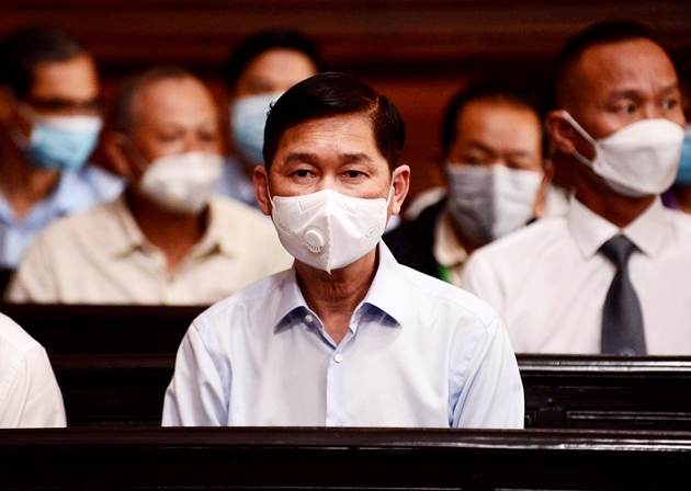 Bị cáo Trần Vĩnh Tuyến tại tòa.