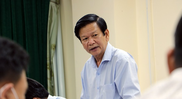 Phó giám đốc Sở TN-MT Nguyễn Ngọc Hưng phát biểu ý kiến tại buổi làm việc