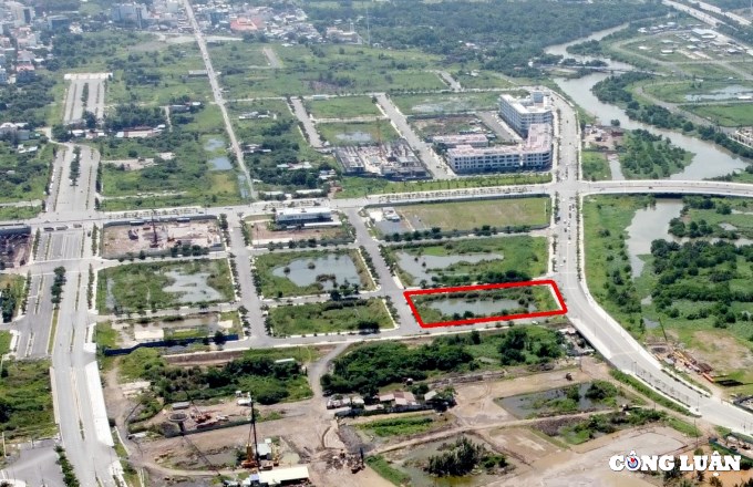 Lô đất 3-5 trong Khu đô thị mới Thủ Thiêm vừa được Công ty cổ phần Dream Republic trúng đấu giá 3.820 tỷ đồng. Ảnh: Lê Giang.