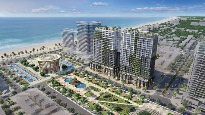 Chuyên gia dự báo, nhóm nhà đầu tư không bị áp lực nợ ngân hàng sẽ chưa vội bán bất động sản trong vòng 6 đến 12 tháng tới bởi khi bán xong họ lại phải tìm mua tài sản khác vì không thể giữ tiền mặt trong thời điểm lạm phát cao. Ảnh minh họa: Tổ hợp Legacy Gate, SunGroup ở Sầm Sơn, Thanh Hóa. (Nguồn: SG)
