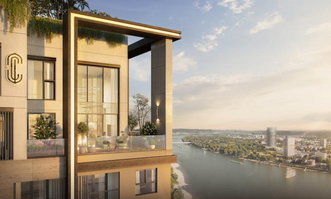 Một góc sông Sài Gòn nhìn từ C-River View.