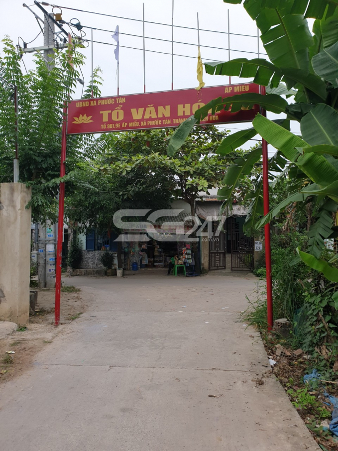 Đường vào khu đất thuộc tờ bản đồ 85 thửa 111,112, 93 tại Tổ 9D, Khu phố Miễu, phường Phước Tân, Tp. Biên Hòa, Đồng Nai