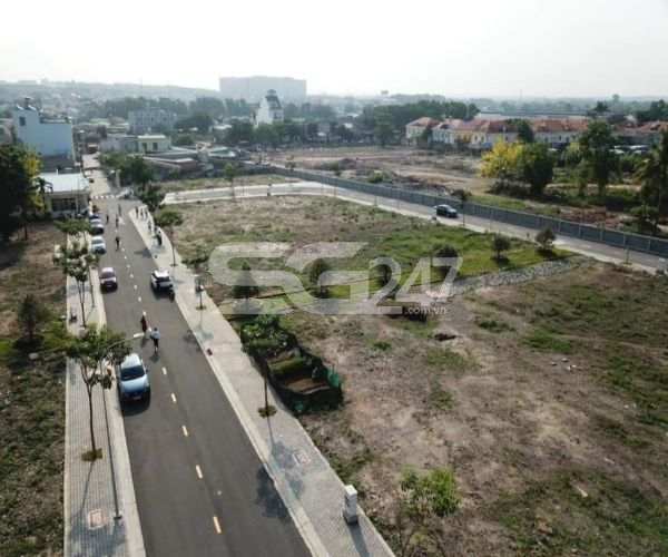 Góc nhìn trên cao: cảnh bên trong dự án Diamond City của công ty Hùng Đại Dương tại Khu phố Long Điềm, phường Long Bình Tân, Tp. Biên Hòa