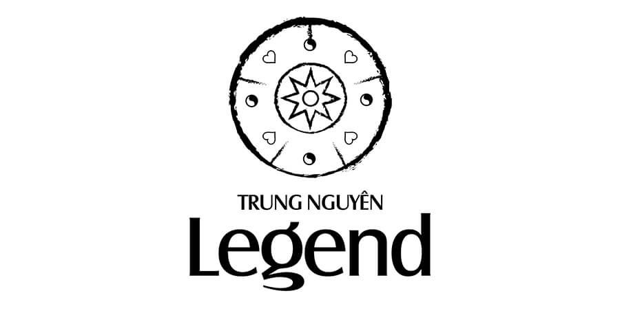 Logo trên ly cafe Trung Nguyên Legend.