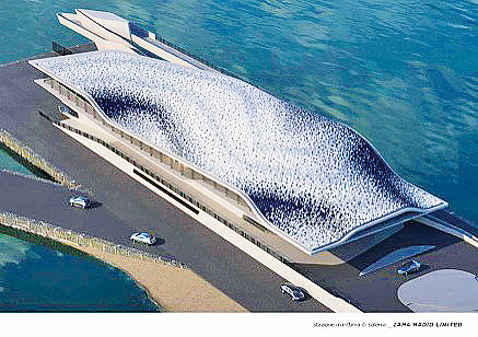 Resort đảo Munandhua, Maldives mang dáng dấp của một chú cá lớn. Nguồn: ZHA