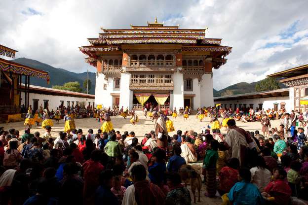 Tu viện Gangtey, Bhutan.