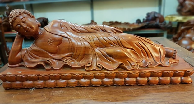 Tượng Phật nằm ngủ.