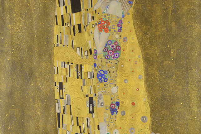 Cận cảnh Nụ hôn (The Kiss) của Gustav Klimt
