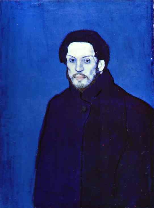 Self Portrait, Tranh Chân dung tự họa, 1901 by Picasso