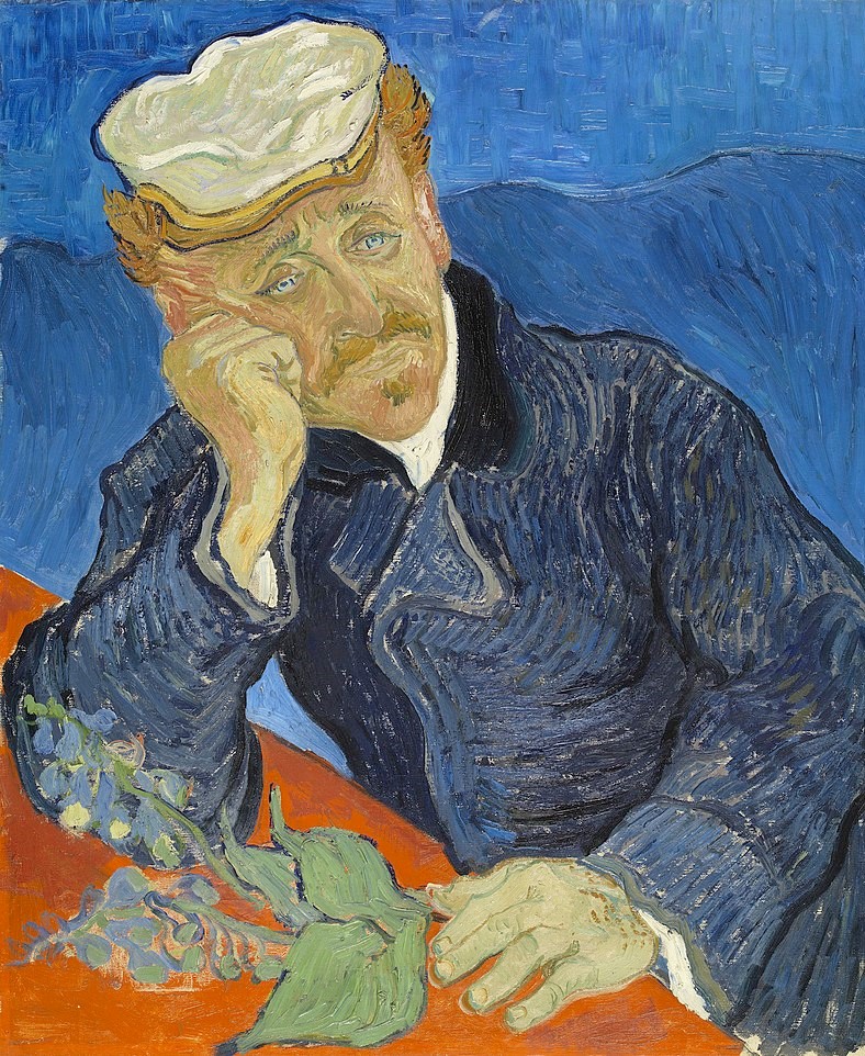 Phiên bản thứ 2 của bức tranh, dễ dàng nhận thấy cả 2 phiên bản đều vẽ bác sĩ Gachet trong cùng một tư thế và biểu cảm, tuy nhiên màu sắc cũng như kỹ thuật Van Gogh sử dụng cho 2 phiên bản hoàn toàn khác nhau, phiên bản thứ 2 cũng đã được lược bớt một số chi tiết