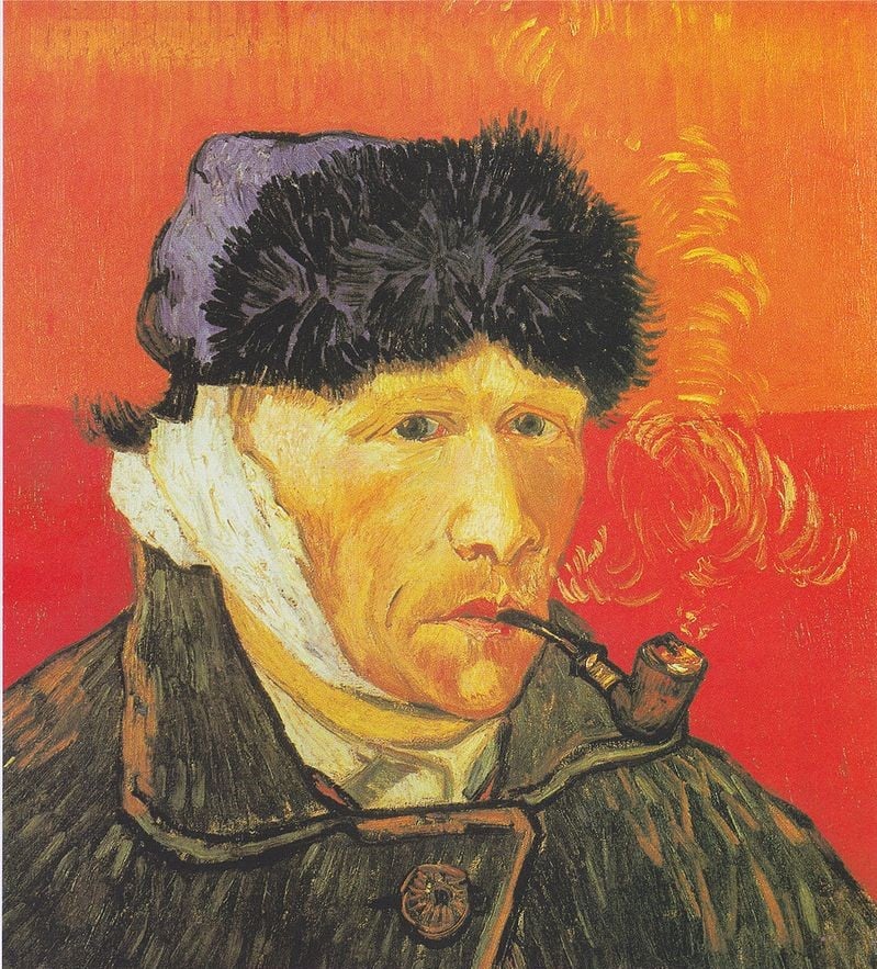 Van Gogh đã không thể hiện mình là một người ốm yếu và bệnh tật, màu sắc bức tranh có phần tươi mới và mang thông điệp chữa lành của Van Gogh