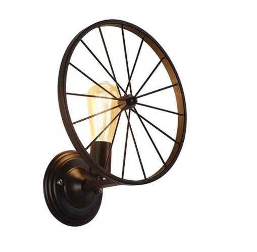 Đèn gắn tường kiểu công nghiệp hình bánh xe đạp mã VT12
