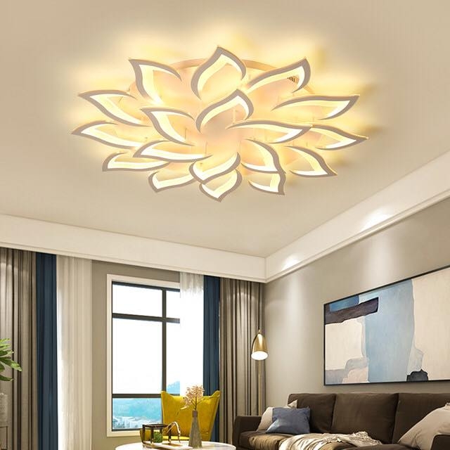 Đèn Ốp Trần Hiện Đại Mica Hình Cánh Sao 18 Cánh MO978 Đèn Ốp Trần Hiện Đại Mica Hình Cánh Sao 18 Cánh MO978