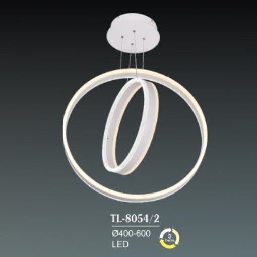 Đèn chùm thả phòng khách hiện đại 2 tầng vòng tròn mã TL8054 - Giá:3.290.000 đ