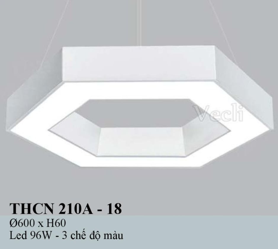 Đèn thả phòng khách hiện đại hình khối lục giác THCN210