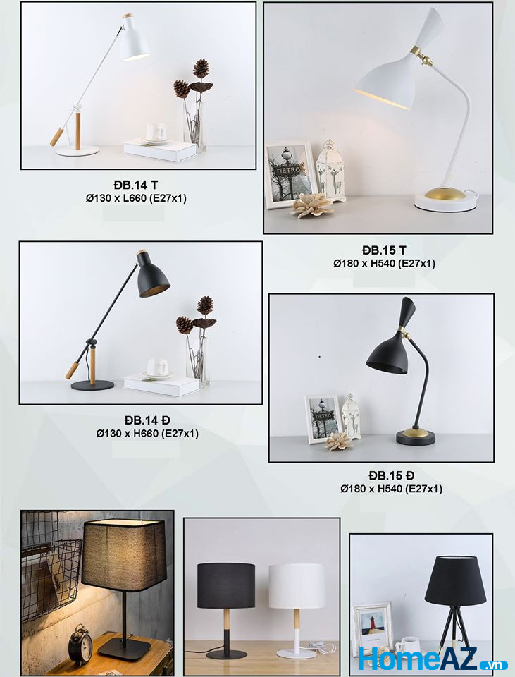 Dòng sản phẩm đèn làm việc để bàn có thiết kế đơn giản nhưng vô cùng sang trọng, tinh tế, là điểm nhấn vô cùng thú vị cho căn phòng của bạn.