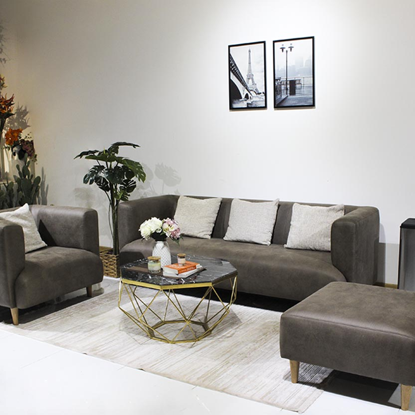 Ghế sofa nỉ Flora giúp khách hàng ấn tượng hơn vì được tiếp đón trong môi trường đẳng cấp