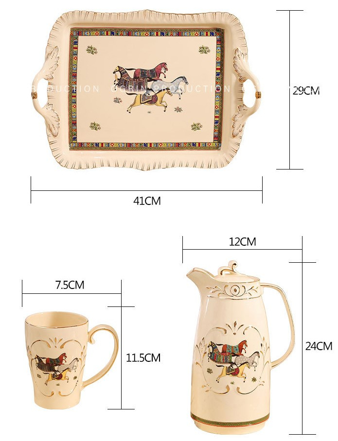 Bộ Ấm Trà Sứ Cao Cấp - Phong Cách Châu Âu | HomeAZ.vn Bộ Ấm Trà Sứ Cao Cấp - Phong Cách Châu Âu | HomeAZ.vn