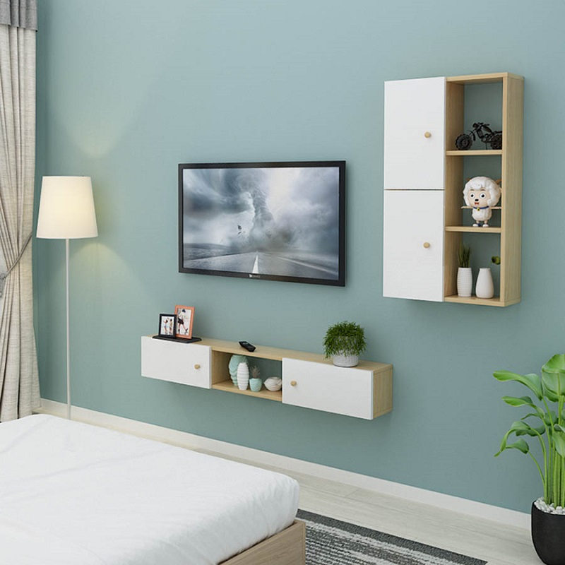 Kệ tivi treo tường giá rẻ được thiết kế phù hợp với mọi không gian trong gia đình bạn