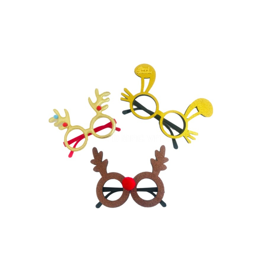Mặt nạ đồ chơi Noel nhiều hình bộ 3 chiếc - phụ kiện trang trí giáng sinh giá rẻ