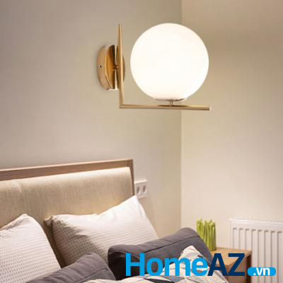 Đèn gắn tường giúp tiết kiệm diện tích lắp đặt cho các căn phòng ngủ nhỏ