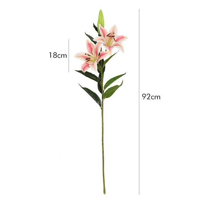 Cành Hoa Ly Giả 61cm - Hoa Giả Trang Trí Phòng Khách | HomeAZ.vn