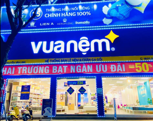 Cửa hàng Vua Nệm 280 Nguyễn Văn Linh.