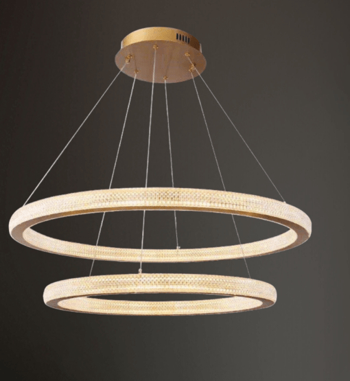 Đèn thả phòng khách hiện đại, đẹp 2 vòng TL-8465-2