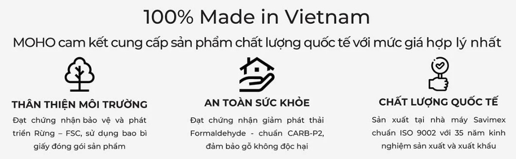 Ghế Băng Dài Gỗ Cao Su Tự Nhiên Bọc Nệm MOHO VLINE 602 |HomeAZ.vn